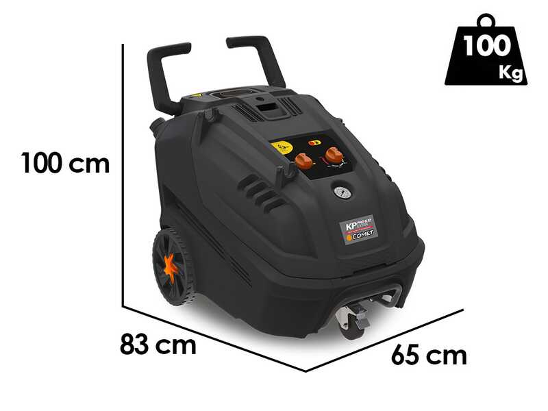Hei&szlig;wasser-Hochdruckreiniger Comet KP PRO EXTRA 5.12 12/200 T - 400V - Messingpumpe