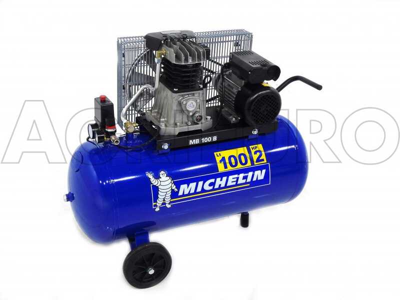 Michelin MB 100 B - Elektrischer Kompressor mit Riemenantrieb - Motor 2PS -100Lt