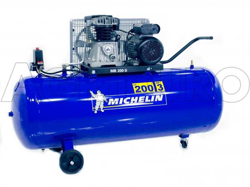 Michelin MB 200 3B - Elektrischer Kompressor mit Riemenantrieb - Motor 3PS -200Lt