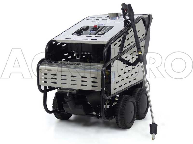 ITM - HOT STEEL 200/15 - Professioneller Hei&szlig;wasser-Hochdruckreiniger - 400V - 200 bar - 900 l/h - EDELSTAHL