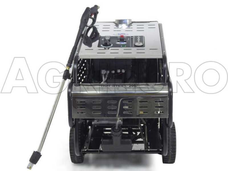 Professioneller Hei&szlig;wasser-Hochdruckreiniger ITM - 400V - HOT STEEL 200/15 &ndash; EDELSTAHL