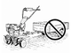 Eurosystems Euro 102 Diesel Motorhacke / Gartenfr&auml;se mit Zahnradgetriebe
