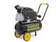 Stanley Fatmax D211/8/24s - Elektrischer Kompressor mit Wagen - Motor 2 PS - 24 Lt - Druckluft