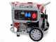GeoTech Pro GGP 8000-3 ES -  Benzin-Stromerzeuger mit R&auml;dern mit AVR-Regelung 6.5 kW - Dauerleistung 6 kW - 400V