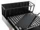AgriEuro Premium Line Small - Holzgrill mit Grillrost - aus Edelstahl - 45x34 - mit Auffangwanne - zusammenklappbar und tragbar
