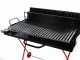 Premium Line Maxi - Holzgrill 100 cm mit Grillrost - aus Edelstahl 98x48 - mit Auffangwanne - zusammenklappbar und tragbar