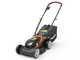 Worx WG779E - Akku Rasenm&auml;her - 2x20V/2,5Ah - 34 cm Schnittbreite