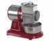 AgriEuro Basic Red Vintage - Elektrische Tisch-K&uuml;chenreibe aus Aluminiumdruckguss - Motor 350 W