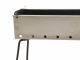 Cruccolini Inox 50 cm - Lammspie&szlig;e-Kohlegrill - Kochfl&auml;che 47 x 11 cm