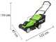 Greenworks G40LM41 - Akkum&auml;her 40V - OHNE AKKU UND LADEGER&Auml;T