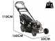 Blackstone SP530 B&amp;S Deluxe - Benzinrasenm&auml;her mit Antrieb - Motor Briggs&amp;Stratton 750PXI