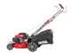 Benzinrasenm&auml;her GeoTech Pro S46-140BG mit Radantrieb - 2in1: Auffangen + Heckauswurf