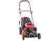 Benzinrasenm&auml;her GeoTech Pro S46-140BG mit Radantrieb - 2in1: Auffangen + Heckauswurf