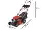 Benzin Rasenm&auml;her mit Radantrieb GeoTech Pro S46-175 BMSGW - 173cc - 4in1