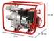 Selbstansaugende Benzin Motorpumpe GeoTech LTP80 f&uuml;r Schmutzwasser, Anschl&uuml;sse 80 mm