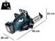 Makita DUC122 LXT - Batteriebetriebene Elektro Kettens&auml;ge 18V 3Ah -  Schwert 11.5 cm