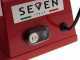 Seven Italy PS 250 PRO-Rot - Aufschnittmaschine Messer 250 mm - Schleifaufsatz im Lieferumfang - 180 W