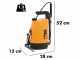 Akku-R&uuml;ckenspritze Volpi V-BLACK SMART - max 2 bar mit Lithium-Batterie - 5 Liter