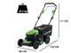 Greenworks GD40LM46SPK4 - Akku-Rasenm&auml;her - 40V/4Ah - Schnittbreite 46 cm