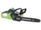 Akku-Kettens&auml;ge Greenworks GD40CS15 - Schwert 35 cm - AKKU UND LADEGER&Auml;T NICHT IM LIEFERUMFANG ENTHALTEN