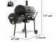 CB 650-2 Royal Food - Kohlegrill mit Grillrost aus Edelstahl und R&auml;ucherkammer - Kochfl&auml;che 64,5x37x5 cm