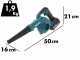 Akku Laubbl&auml;ser Makita Dub185 - mit 3Ah/18V Akku
