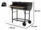 Royal Food CB 300 X - Kohlegrill - Grillroste aus Edelstahl - Kochfl&auml;che 2886 qcm