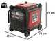 Geotech-Pro PTGA 9000 - Leiser Benzin Inverter-Stromerzeuger mit AVR-Regelung 7.5 kW - Dauerleistung 7.5 kW - 230V+ ATS