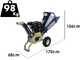 BullMach Hercules 65 L - Benzin-H&auml;cksler  - Motor Loncin LC170F 212 cm&sup3;