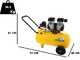 Stanley DST 150/8/50 SXCMS1350HE - Elektrischer Kompressor mit Wagen - 50 Liter oilless - leise