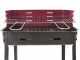 Seven Italy Flavia s/r 45 - Handgefertigter Eisen-Holzkohlegrill - 45,5x29,5cm