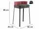 Seven Italy Flavia s/r 45 - Handgefertigter Eisen-Holzkohlegrill - 45,5x29,5cm
