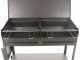 Seven Italy Vanessa 2G - Handgefertigter Holzkohlegrill aus Eisen - 2x 47.5x37cm
