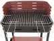 Mille Flavia c/r 55 - Handgefertigter Eisen-Holzkohlegrill - 55,5x29,5cm