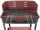 Mille Flavia c/r 55 - Handgefertigter Eisen-Holzkohlegrill - 55,5x29,5cm