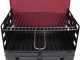 Seven Italy Pic-Nic Grillkoffer - Handgefertigter Holzkohlegrill aus Eisen - 40x28cm