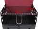 Seven Italy Pic-Nic Grillkoffer - Handgefertigter Holzkohlegrill aus Eisen - 40x28cm