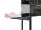 Mille Achille Large - Handgefertigter Holzkohlegrill aus Edelstahl - 67,5x37cm