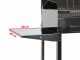 Seven Italy Achille Large - Handgefertigter Holzkohlegrill aus Edelstahl - 67,5x37cm