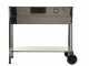 Seven Italy Achille Big - Handgefertigter Holzkohlegrill aus Edelstahl - 2x 47,5x37cm