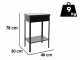 Seven Italy Stromboli Small - Handgefertigter Eisen-Holzkohlegrill - 40x28cm