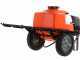 Batteriebetriebene Spritzpumpe Stocker 12 V 80 L art. 303 - Elektrische Spirtzpumpe auf Wagen mit Spritzgest&auml;nge und Anh&auml;ngerkupplung