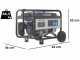 BullMach AMBRA 3600 - Benzin-Stromerzeuger mit R&auml;dern und AVR-Regelung 3 kW - Dauerleistung 2.8 kW - 230V