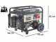 BullMach AMBRA 12000 E-3 - Benzin-Stromerzeuger mit R&auml;dern 8.5 kW - Dauerleistung 7.8 kW - 400V + ATS