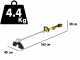 DeWalt DCMST561P1-QW - Akku-Rasentrimmer - 18 V 5.0 Ah Li-Ion