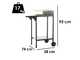 Famur BK6 Prime - Holzkohlegrill - Edelstahlgitter