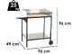 Famur BK7 Prime - Holzkohlegrill - Edelstahlgitter 70x47 cm