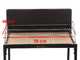 Famur BK7 Light - Holz- und Holzkohlebrikett- Grill 2 in 1 - Grillrost aus Chromstahl  70x48 cm