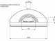 AgriEuro inox F00100 - Industrieller Holzbackofen - 220x160x98 cm