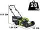 Akku-Rasenm&auml;her Greenworks GD60LM46SP mit Radantrieb- OHNE AKKU UND LADEGER&Auml;T